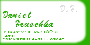 daniel hruschka business card